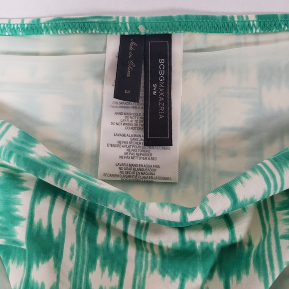 BCBG Teal and White Bikini Bottoms Size Medium - Picture 5 of 6